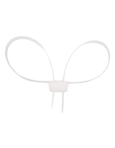 Lot de 10 Menottes Plastiques Blanches