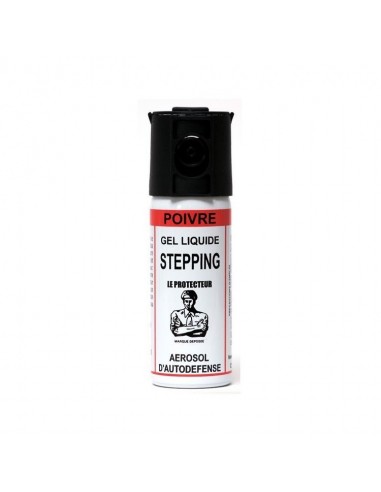 Aérosol / Bombe lacrymo "Stepping" - Gel poivre - 50ml