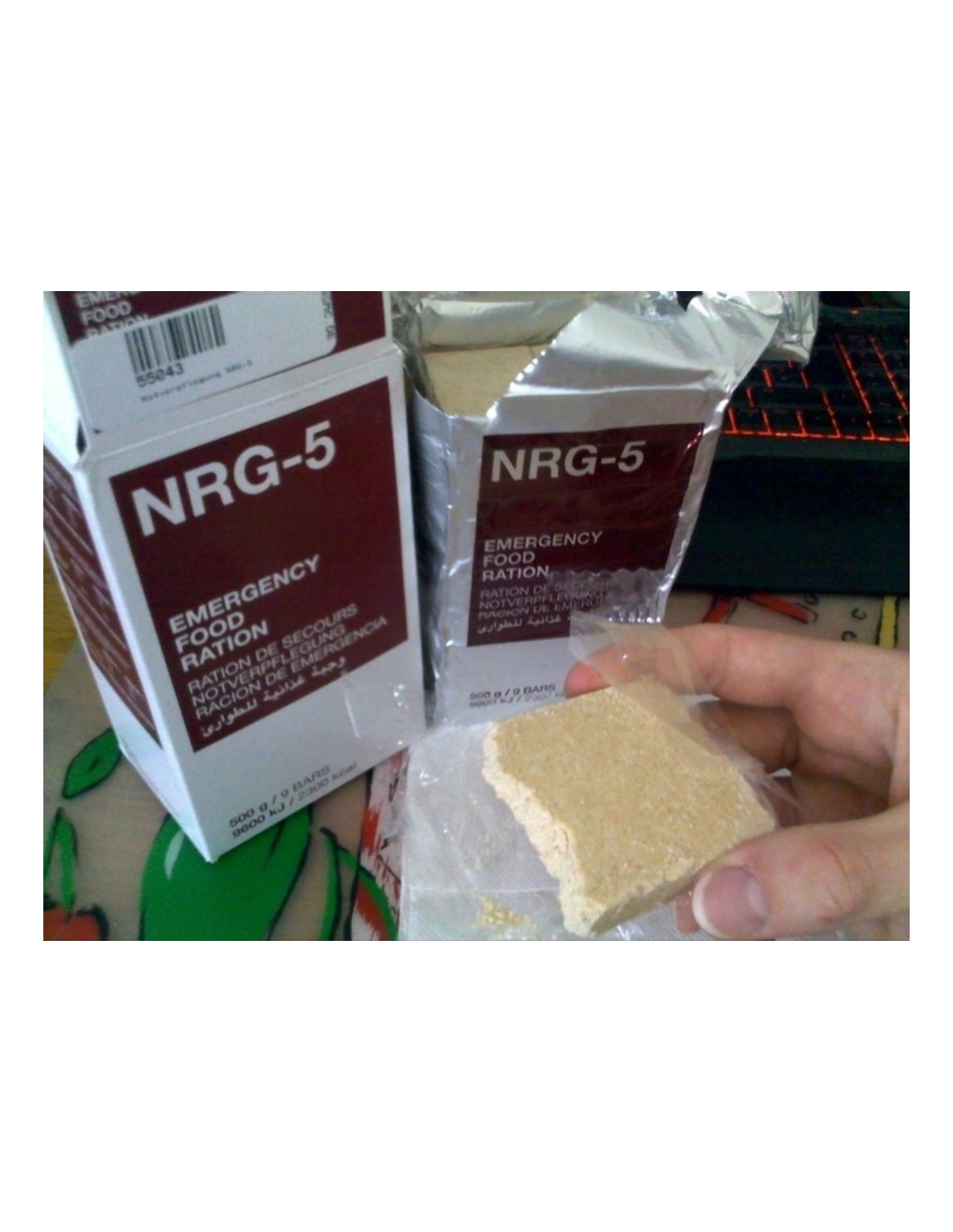 Ration d'urgence NRG-5 - 500g (9 barres)