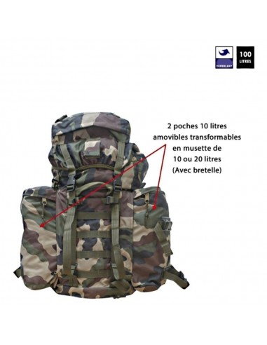 Sac à dos 100 L Ripstop camouflage