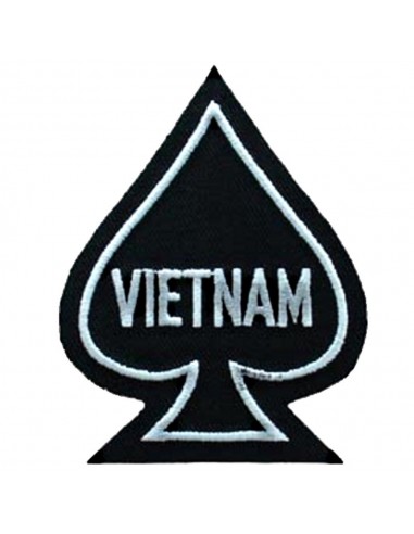 Patch US - As de pique Vietnam- Noir