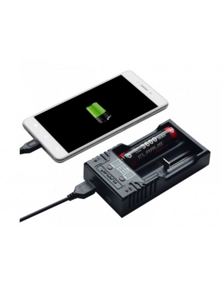 Chargeur pour 2 batteries rechargeables- Klarus