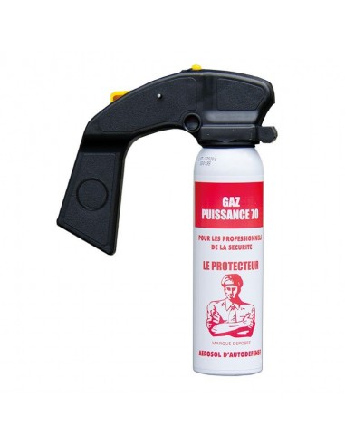 Aerosol gaz paralysant poivre 75ml repousse chien pepper spray police  securite bombe lacrymogène