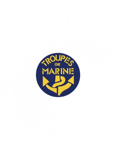 Autocollant Troupes de Marine - Vitrophanie