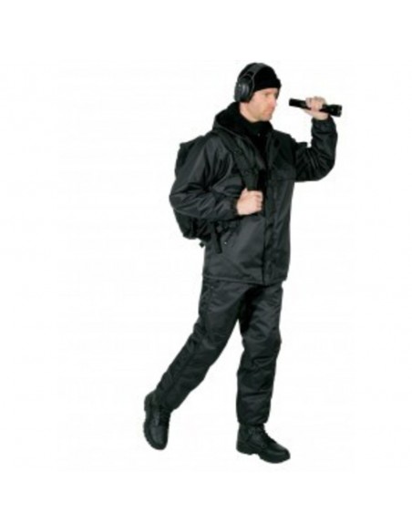 Veste Imperméable / Doublure Polaire - Noire