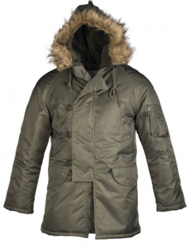 Parka US N3B olive ou noir