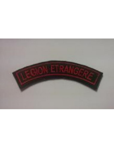 Ecusson légion étrangère demi lune brodé or velcro