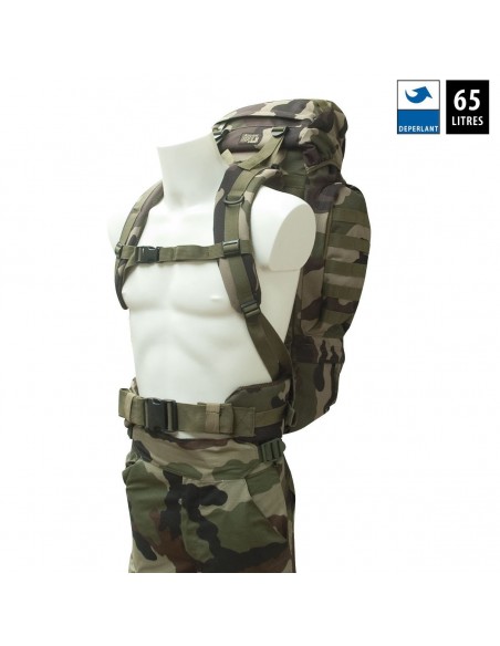 Sac à dos OPERATEUR 65 L camouflage / noir ou kaki