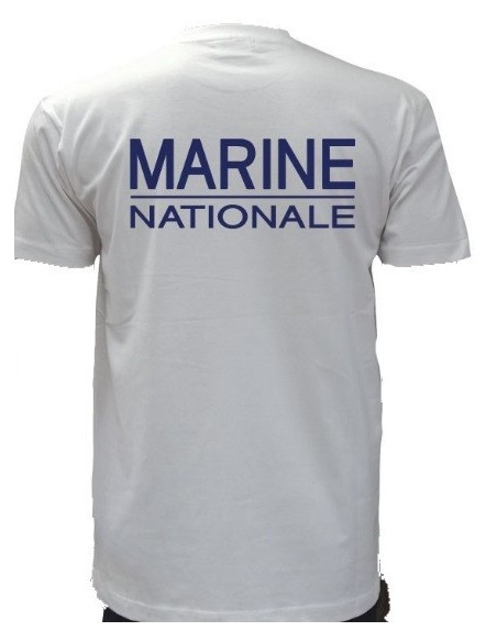 Tee Shirt blanc Marine Nationale