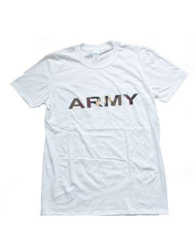 Tee Shirt imprimé "ARMY" Blanc - Stock US
