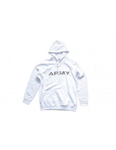 Sweat Shirt Army unisexe - Blanc - Stock US