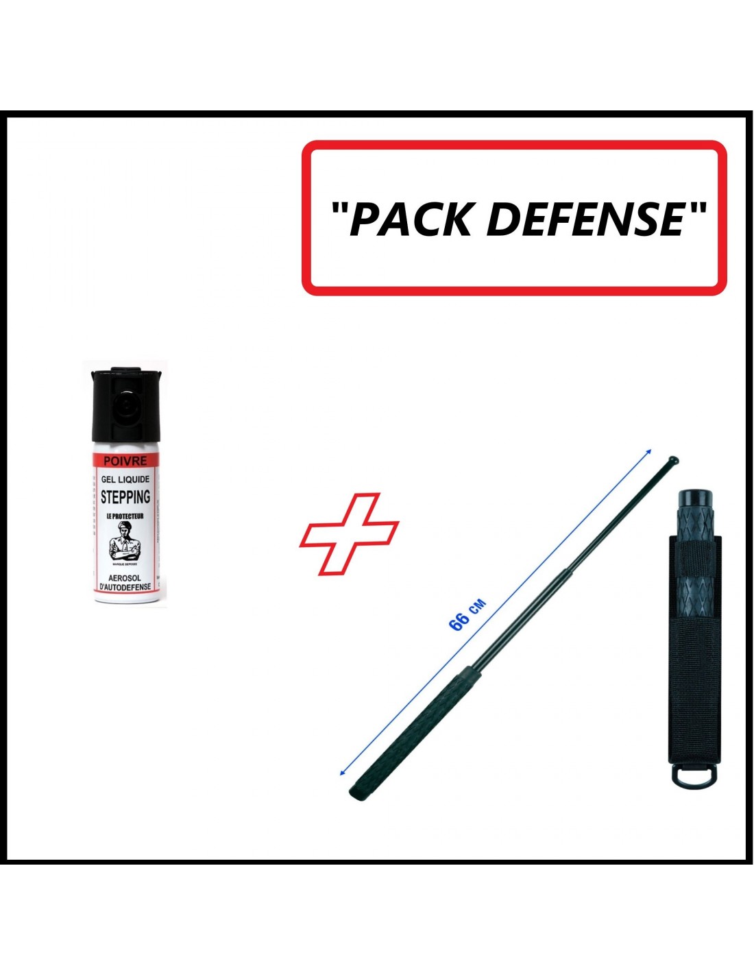 Pack x3 Bombes Lacrymogènes au Poivre (25/50/75ml)