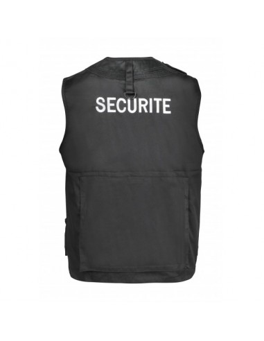 Gilet reporter noir SECURITE