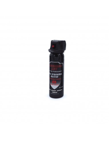 Bombe lacrymogene gel poivre 100ml spray defense autoprotection