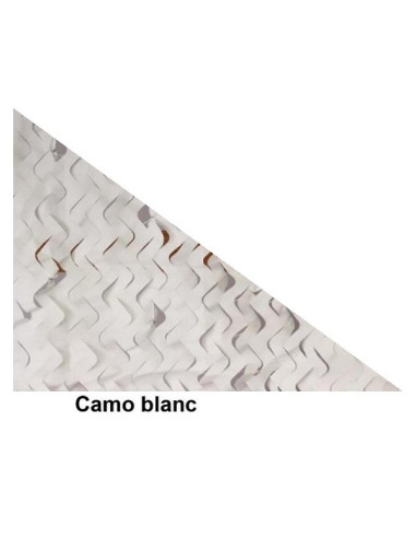 Filet de camouflage triangulaire 80% d'ombrage - Blanc